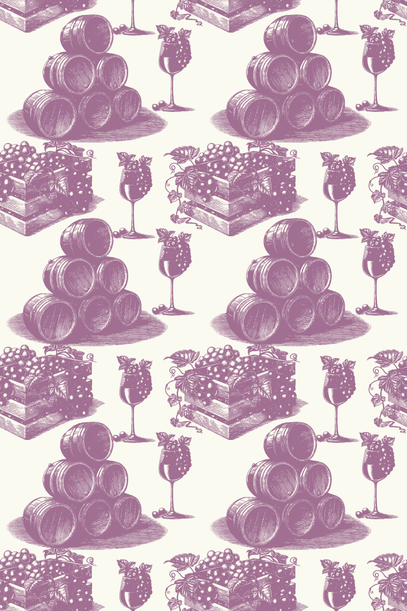 Tapis vinyle rétro motif vintage français violet - TenStickers
