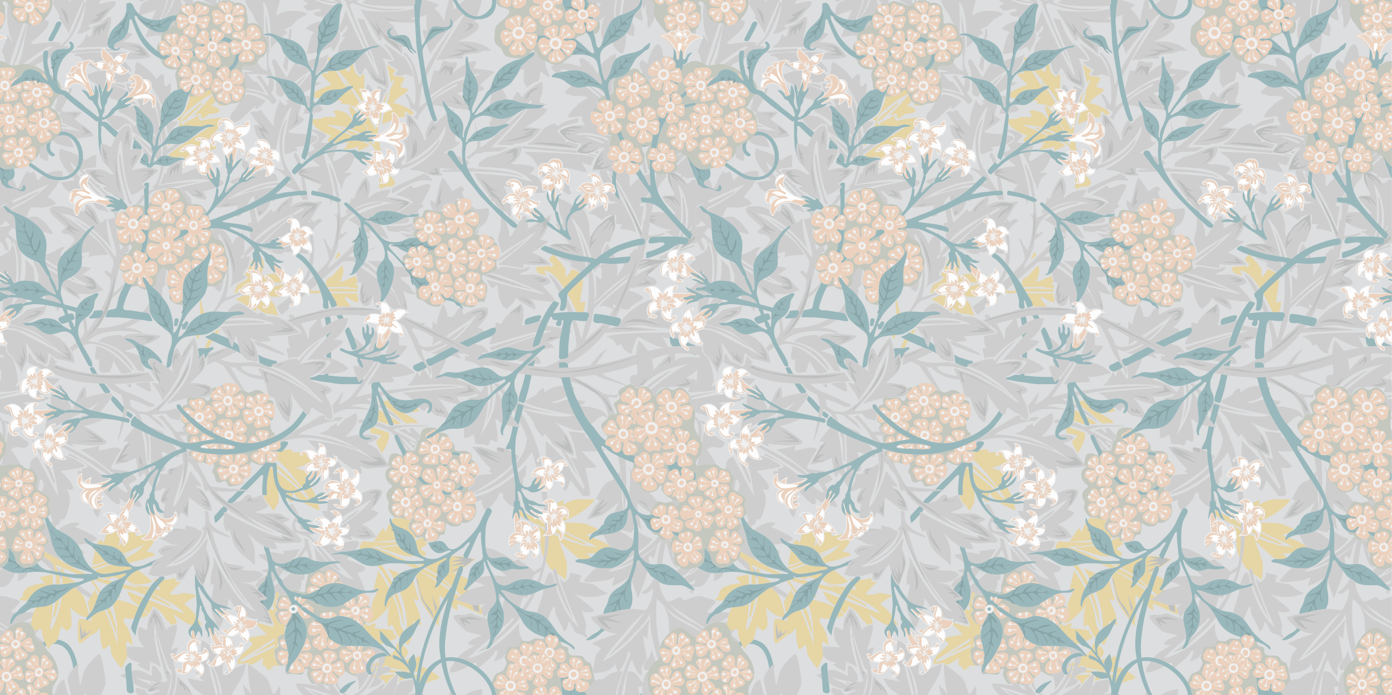 Tapis vinyle rétro motif floral élégant années 80 - TenStickers