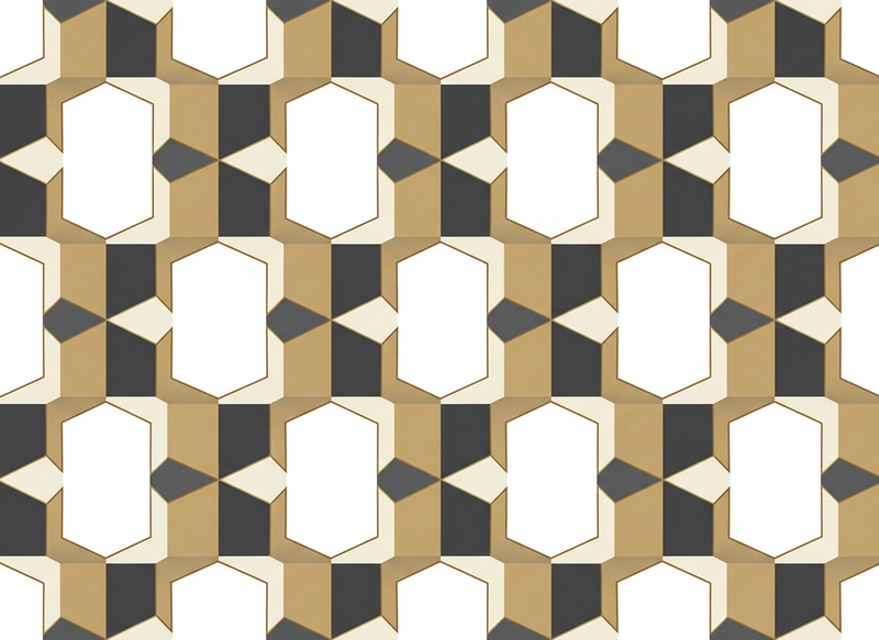 Tapis vinyle rétro à motif damier - TenStickers