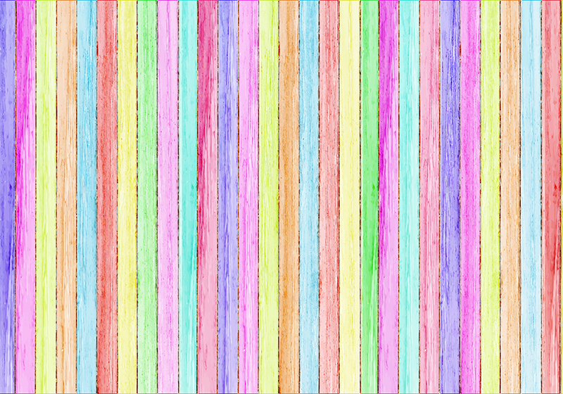 Tapis vinyle texture planches de bois colorées - TenStickers