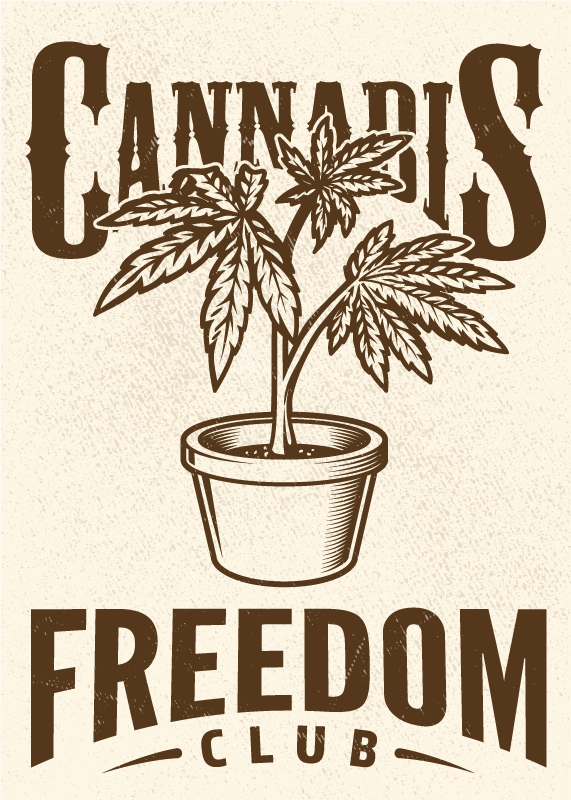Tapis vinyle citation club de cannabis - TenStickers