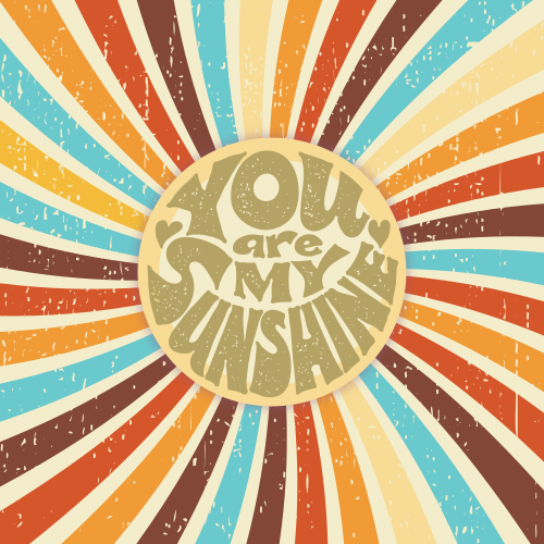 Tapis vinyle citation tu es mon rayon de soleil - TenStickers