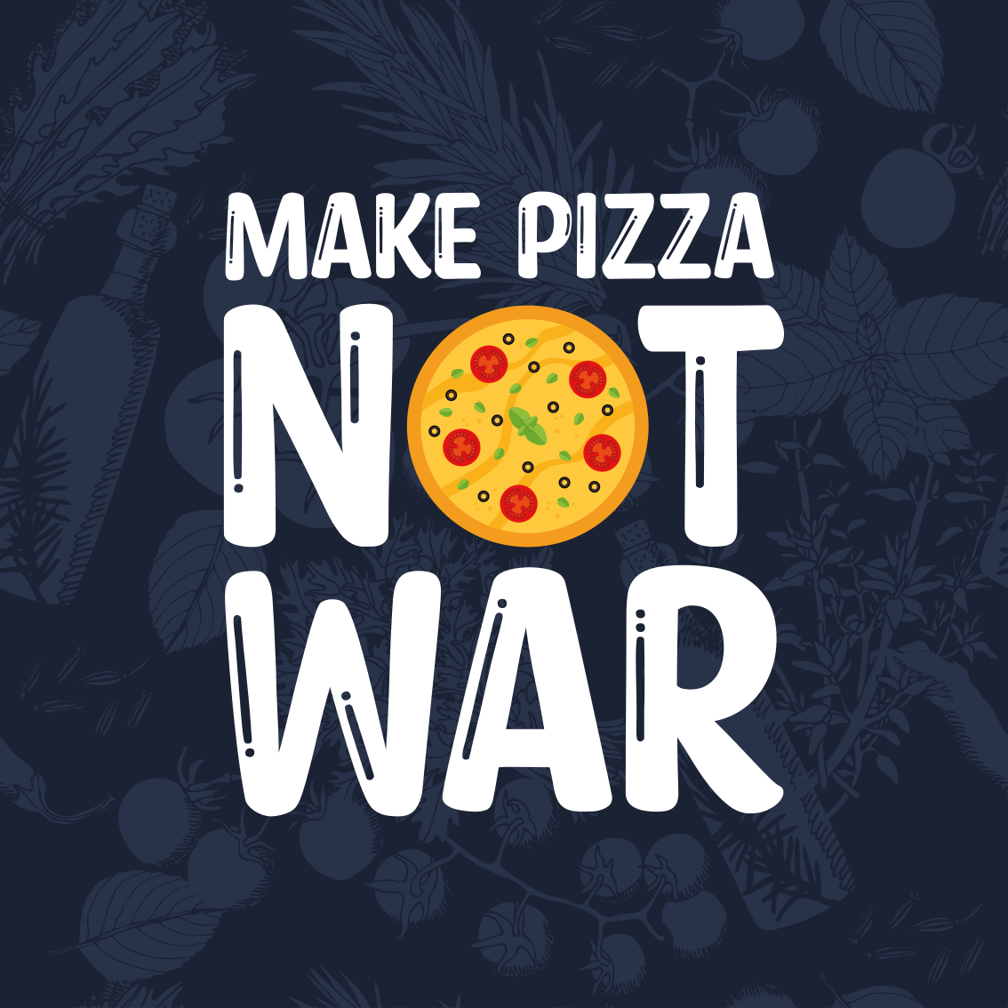 Tapis vinyle citation des phrases amusantes sur la pizza - TenStickers