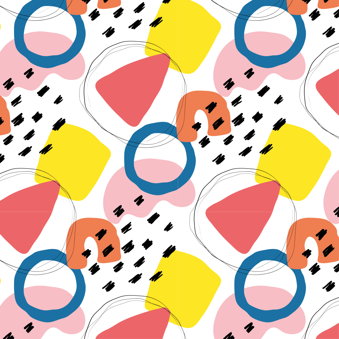 Tapis vinyles géométriques motif artistique géométrique - TenStickers