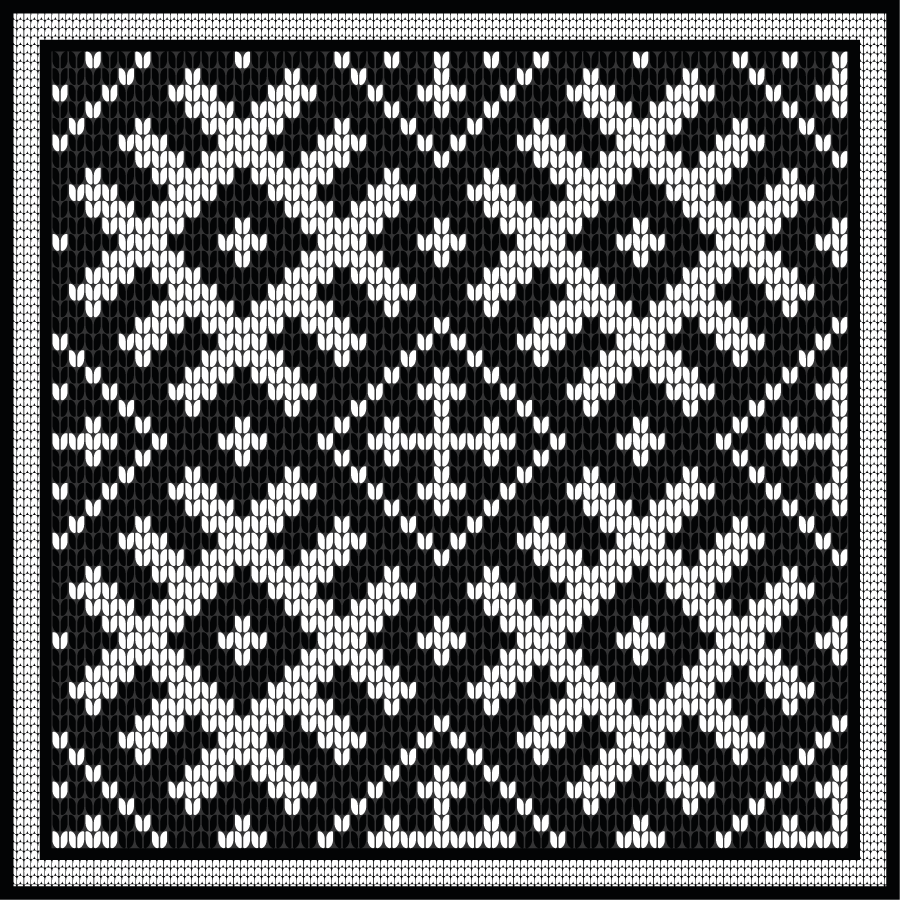 Tapis vinyles géométriques motif carrés vikings - TenStickers