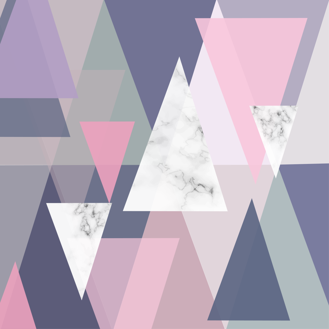 Tapis vinyles géométriques art mural 3d triangles - TenStickers