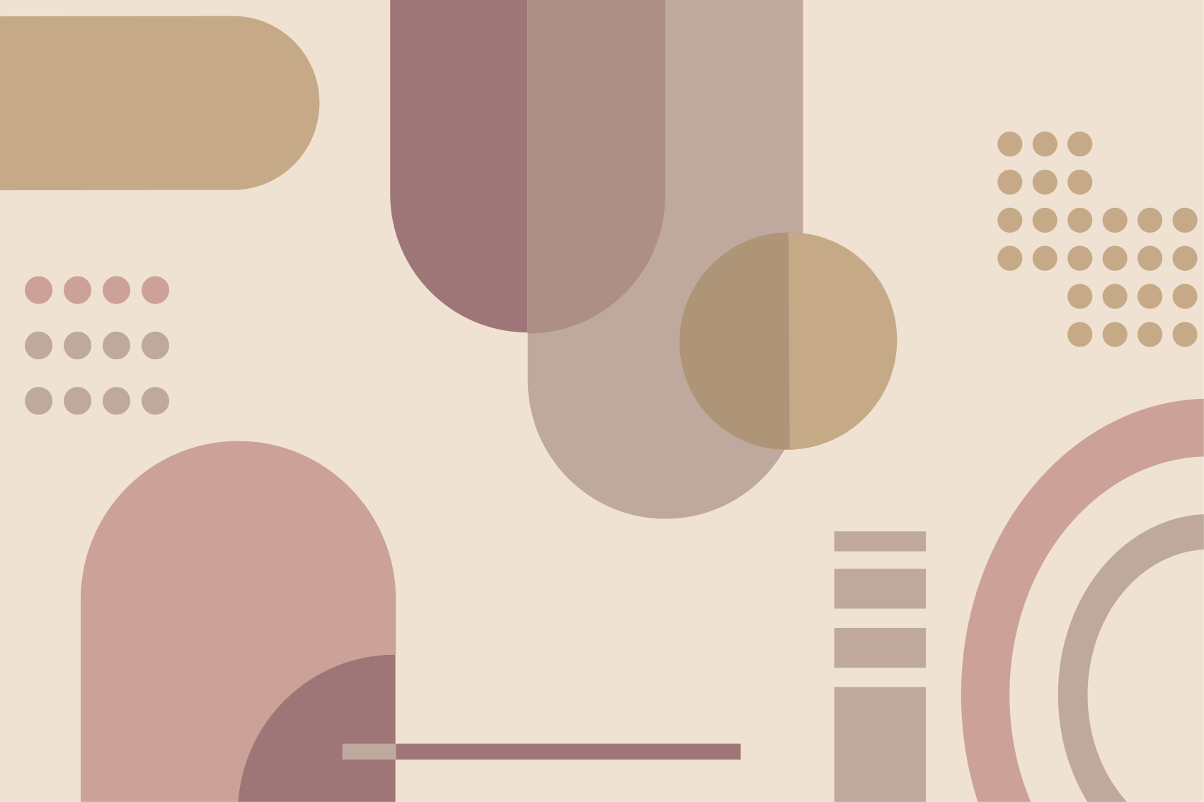 Tapis vinyles géométriques motif gris et marron - TenStickers