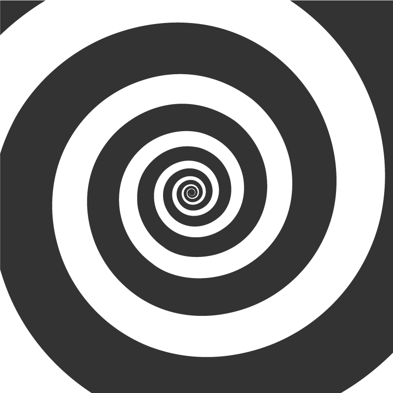 Tapis vinyles géométriques mouvement spirale - TenStickers