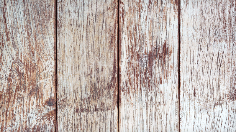 Tapis vinyle entrée lattes en bois brun clair - TenStickers