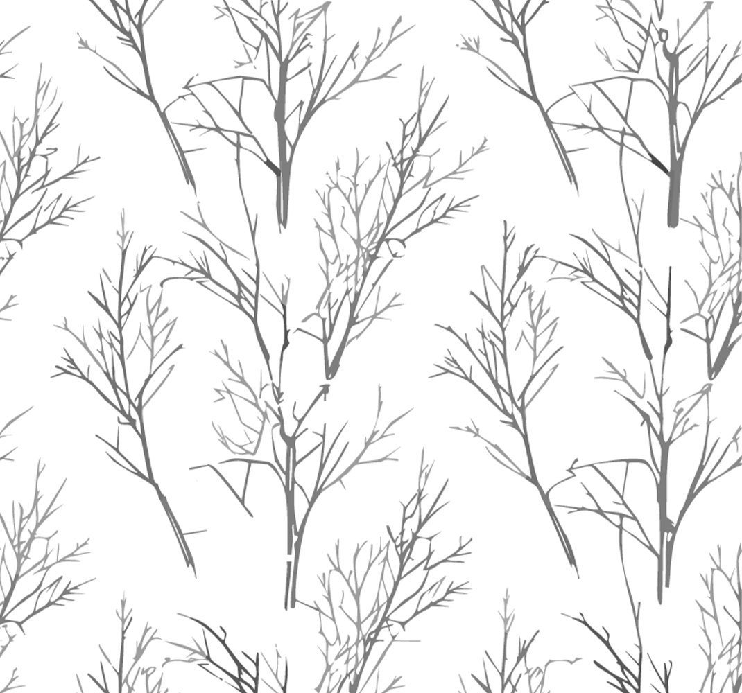 Tapis vinyle gris branches fines - TenStickers