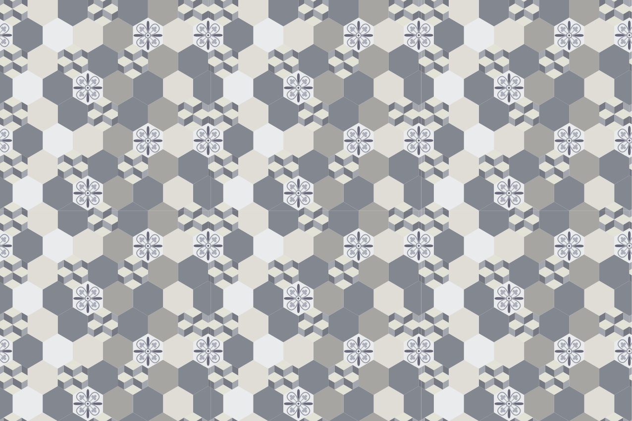 Tapis vinyle gris barcelona marengo - TenStickers