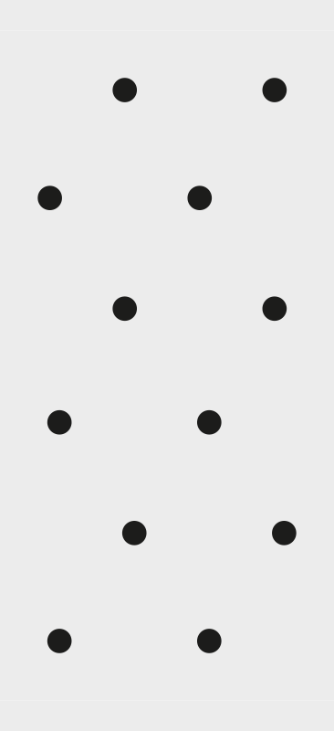 Tapis vinyle couloir pois noirs style nordique - TenStickers