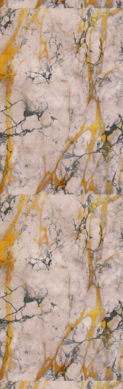 Tapis vinyle couloir marbre doré chaud - TenStickers