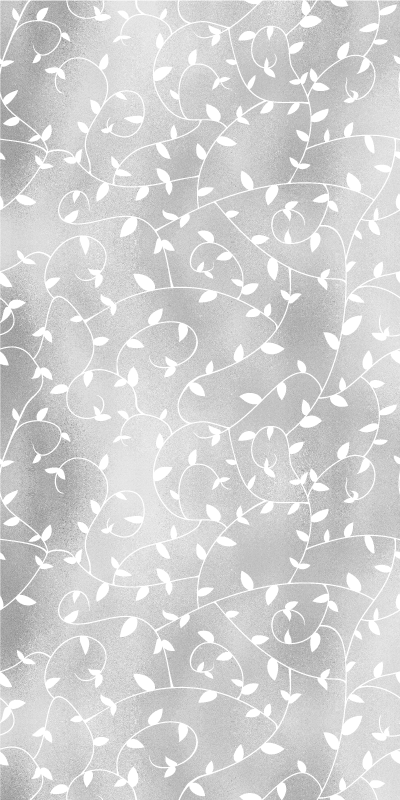 Tapis vinyle couloir branches d'arbre blanches et argentées - TenStickers