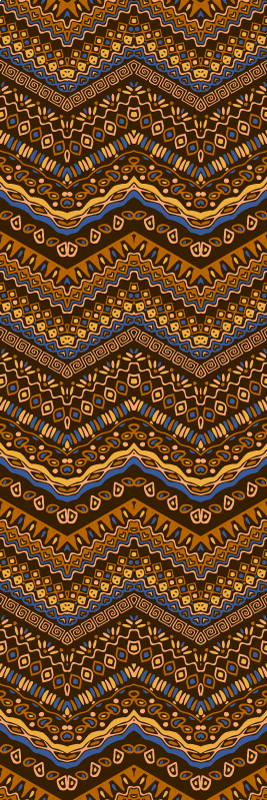 Tapis vinyle couloir motif tribal africain - TenStickers