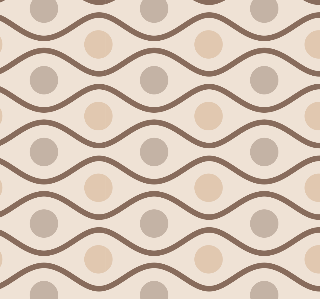 Tapis vinyle beige style années 70 - TenStickers