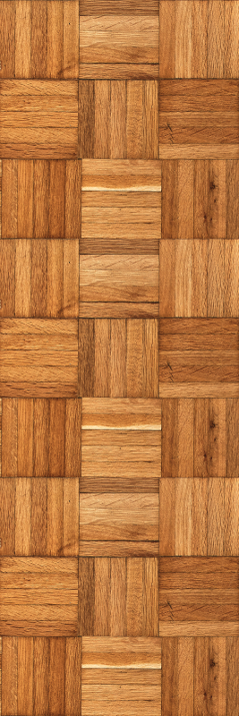 Tapis vinyle marron motif carreaux bois sans joints - TenStickers