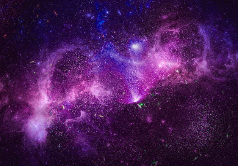 Tapis vinyle violet galaxie violette abstraite éclaboussée - TenStickers