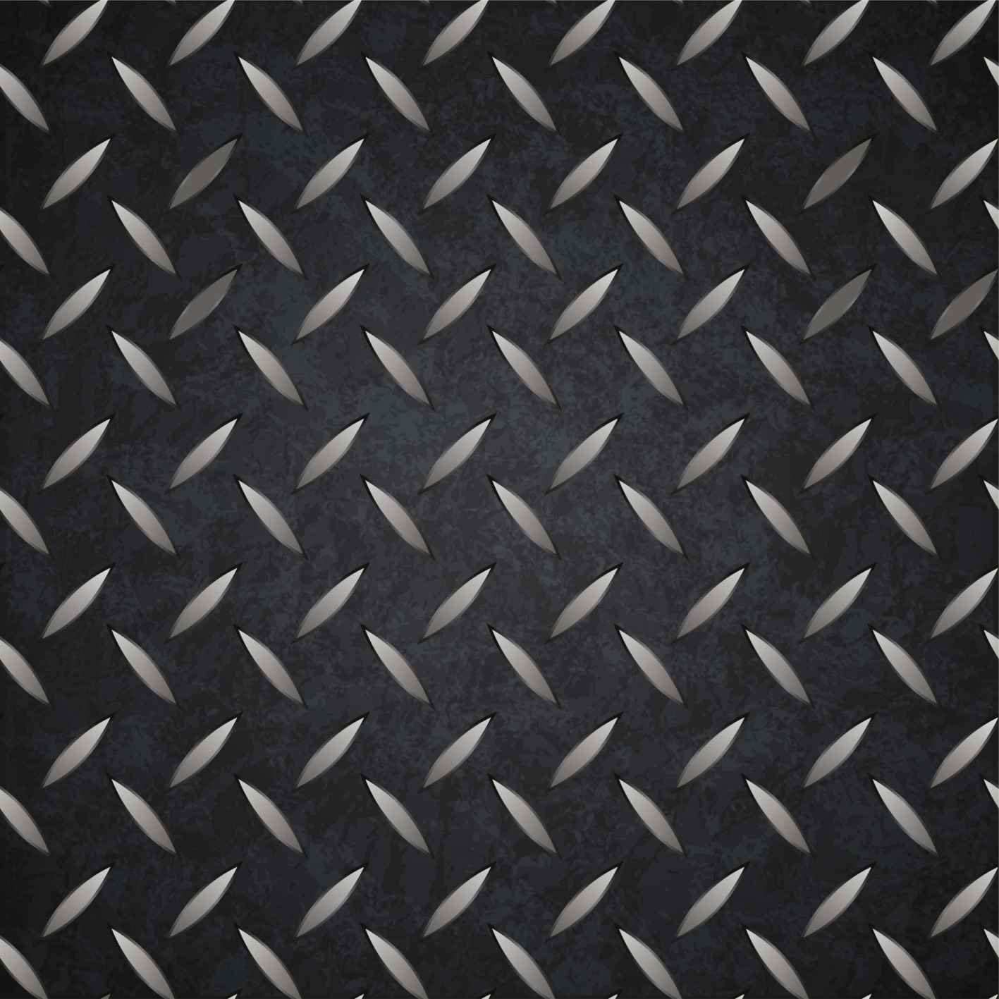 Tapis vinyle noir motif acier - TenStickers