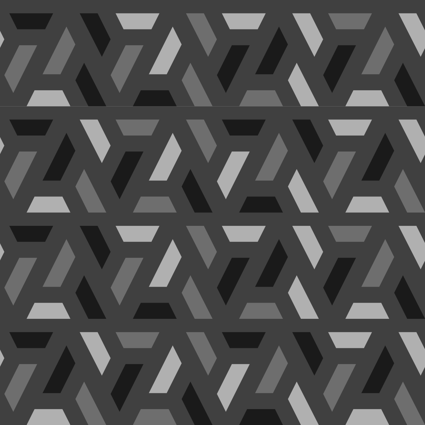 Tapis vinyle noir triangles géométriques tons noirs - TenStickers