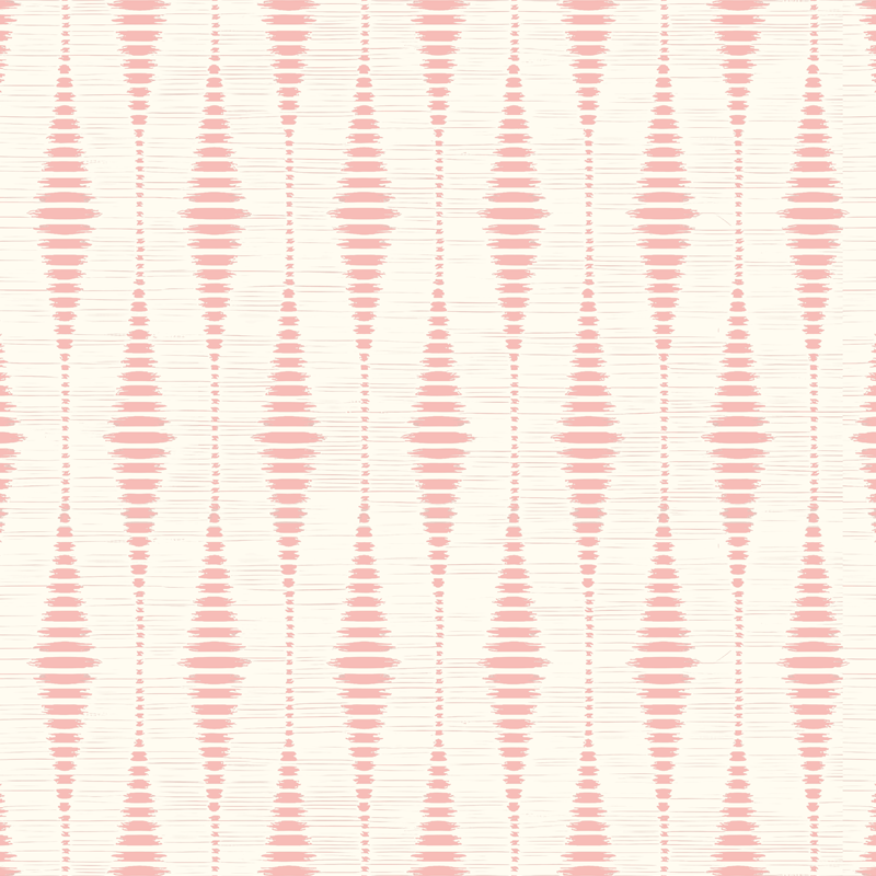 Tapis vinyle extérieur rose pastel ikat rabaul - TenStickers