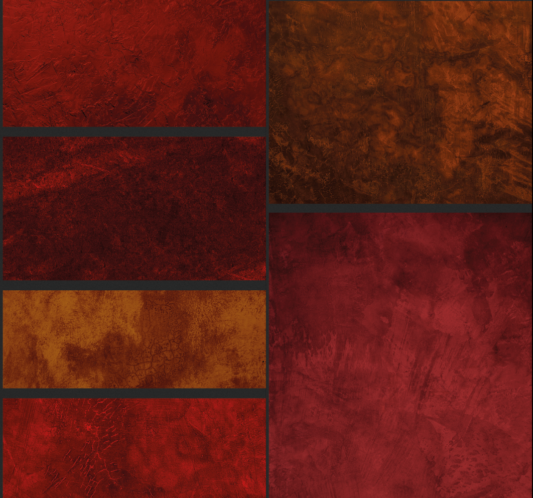 Tapis vinyle rouge design patchwork texturé - TenStickers