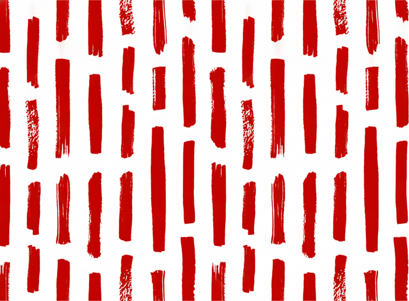 Tapis vinyle rouge rayures rouges et blanches - TenStickers