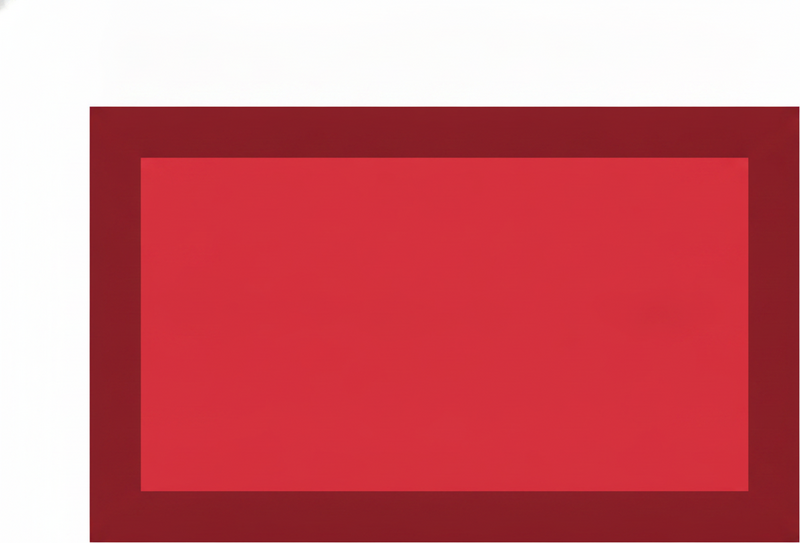 Tapis vinyle rouge avec bords rouges et centre clair - TenStickers