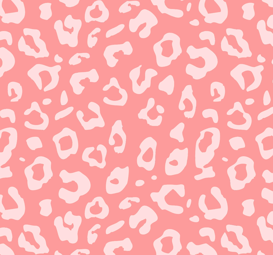 Tapis vinyle rose motif léopard - TenStickers