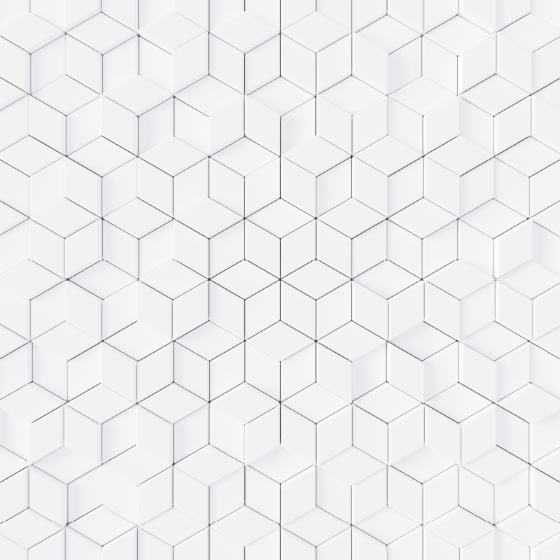 Tapis vinyle géométrique motif cubes minimalistes - TenStickers