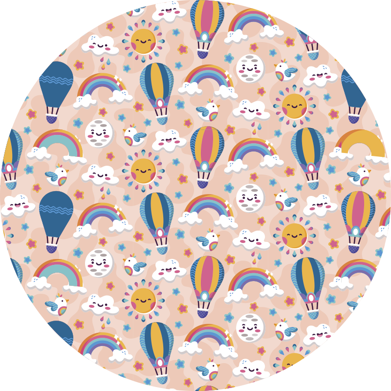 Tapis vinyle autres tapis motif de ballon coloré - TenStickers