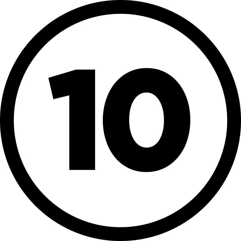 Tapis vinyle chambre numéro circulaire personnalisable - TenStickers