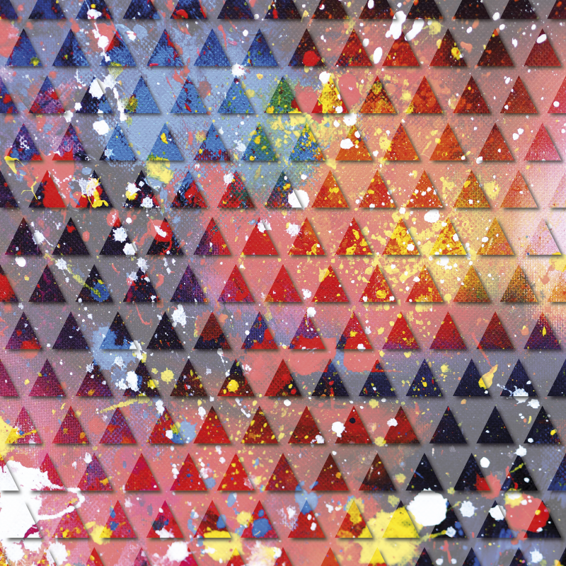 Tapis vinyle géométrique résumé Mosaïque Triangulaire - TenStickers