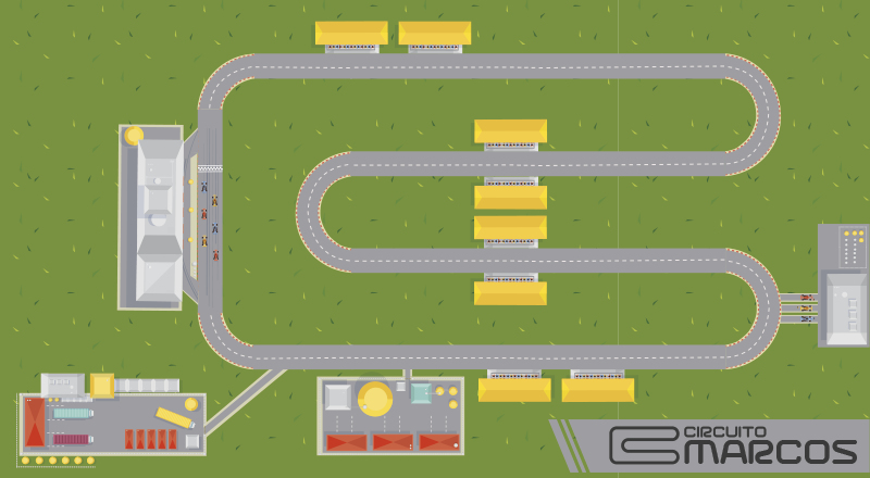 Tapis vinyle personnalisé terrain de jeu de piste de course - TenStickers