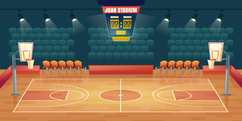 Tapis vinyle personnalisé terrain de sport sur mesure - TenStickers