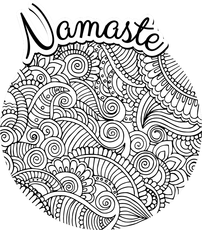 Tapis vinyle mandala mandalas de namaste - TenStickers