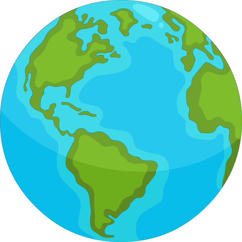 Tapis vinyle mappemonde carte du monde éducative - TenStickers