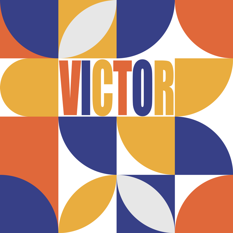 Tapis vinyle personnalisé géométrique personnalisable - TenStickers