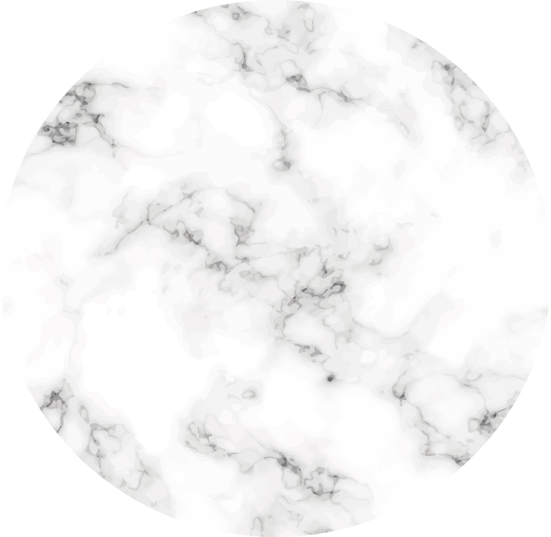 Tapis vinyle marbre design circulaire - TenStickers