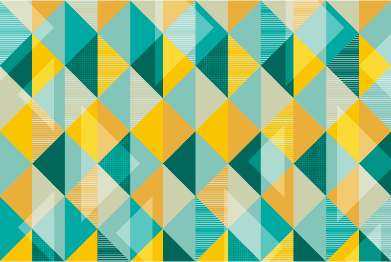 Tapis vinyles géométriques motif triangles - TenStickers