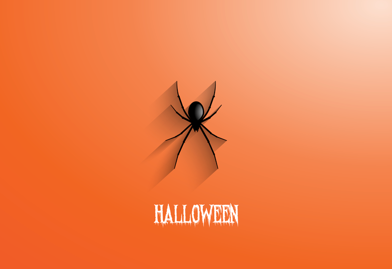 Tapis vinyle pour halloween araignée d'halloween - TenStickers