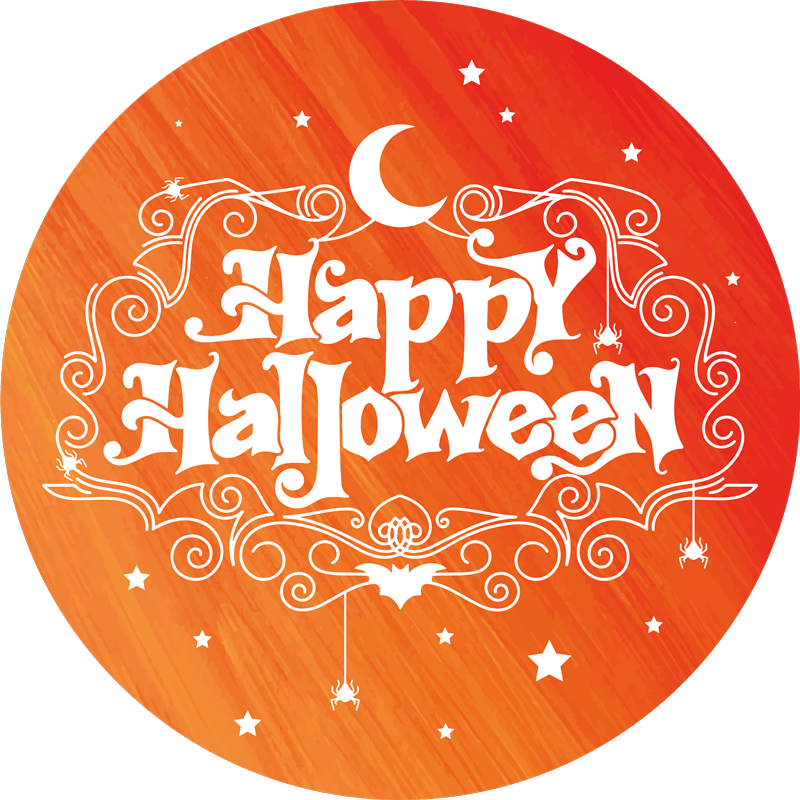 Tapis vinyle pour halloween festif circulaire - TenStickers