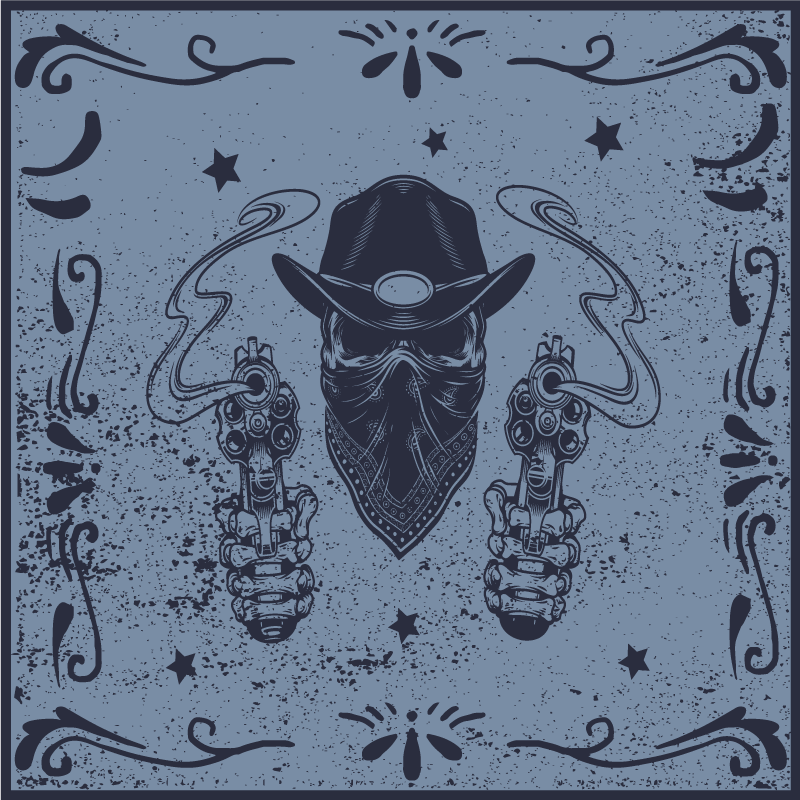 Tapis vinyle jeux images de duel de cowboys - TenStickers