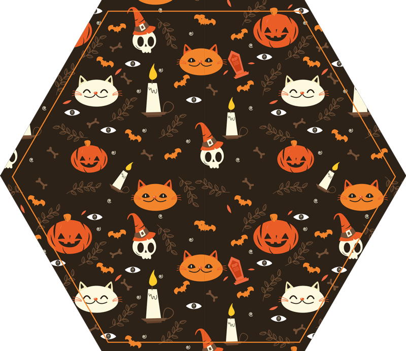 Tapis vinyle pour halloween motif festif d'halloween - TenStickers