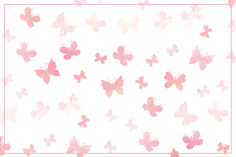 Tapis vinyle fleurs et plantes dispersion des papillons - TenStickers