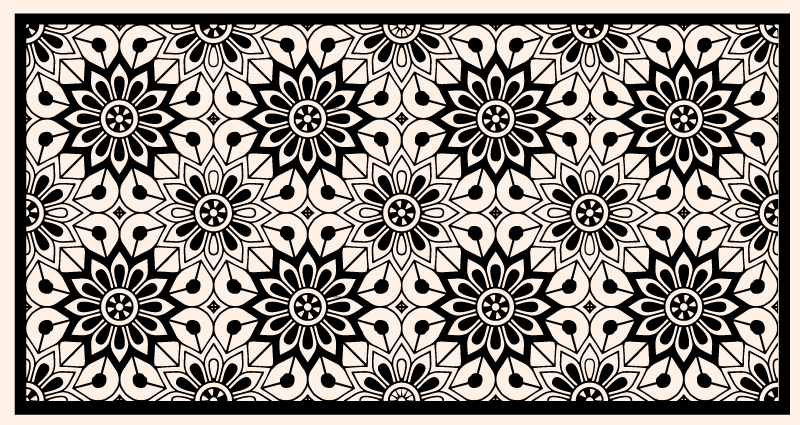 Tapis vinyle mandala élégance du motif mandala - TenStickers