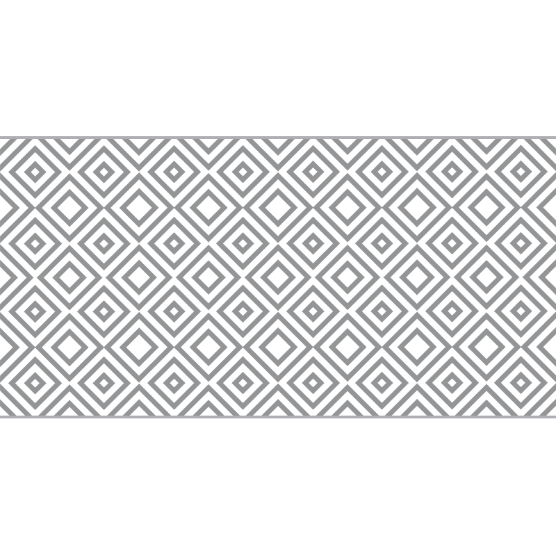 Tapis vinyles géométriques design à motifs diamants - TenStickers