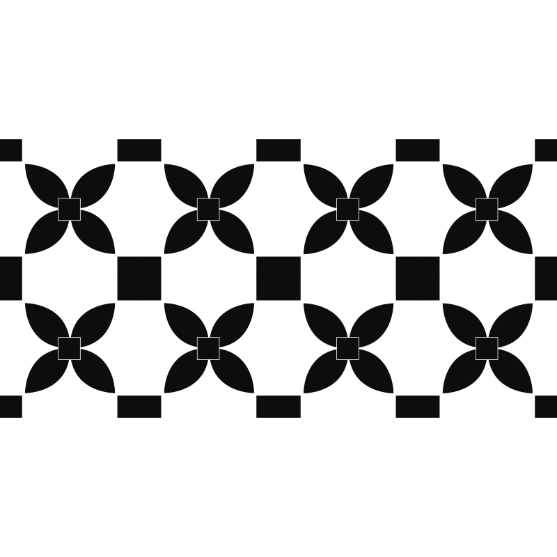 Tapis vinyle cuisine carrelage monochrome - TenStickers