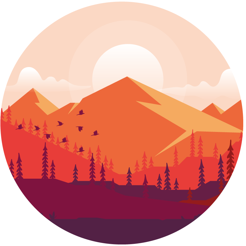 Tapis vinyle texture paysage montagneux - TenStickers