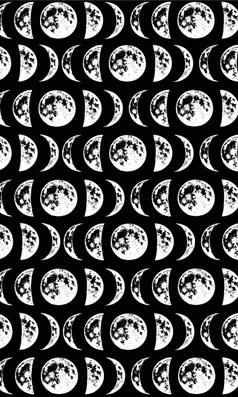 Tapis vinyle étoile phases célestes - TenStickers